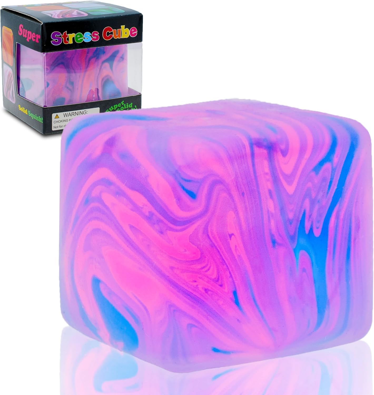 NeeDoh Nice Cube – Solid Squish – Pink & Blue - Image 3